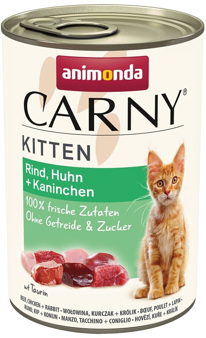 Animonda Carny Kitten Wet Cat Food Beef, Chicken + Rabbit 400g