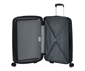 American tourister black trolley hot sale bag