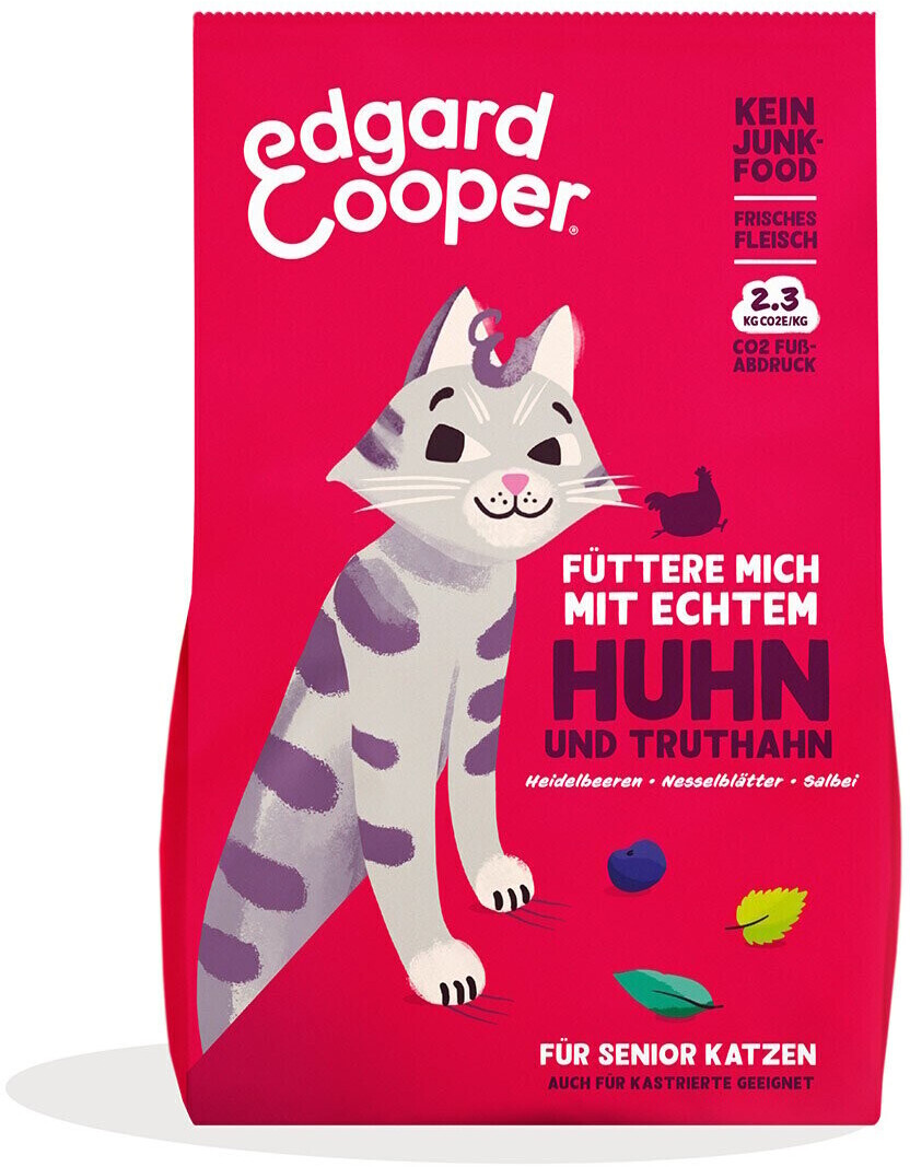 Edgard & Cooper Senior croquettes pour chat poulet/dinde (2 kg)