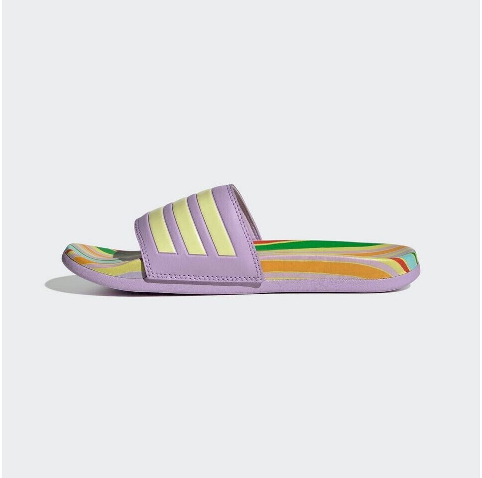 Women's adilette cloudfoam plus stripes slides clearance