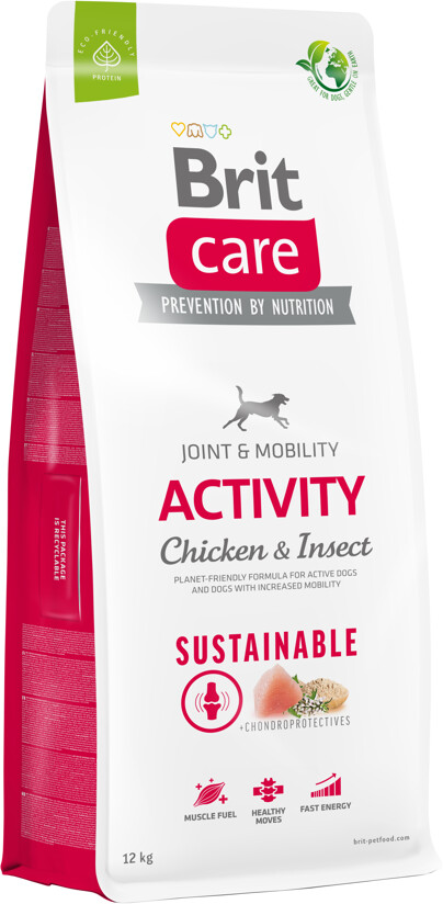 Brit Care Dog Sustainable Activity Dry Foo Chicken & Insect 12kg