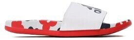 Adidas Adilette Cloudfoam Plus Stripes cloud white/cloud white/better scarlet
