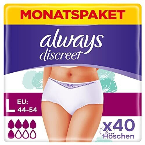 Always Discreet Pants Normal size L (4 x 10 pcs.)