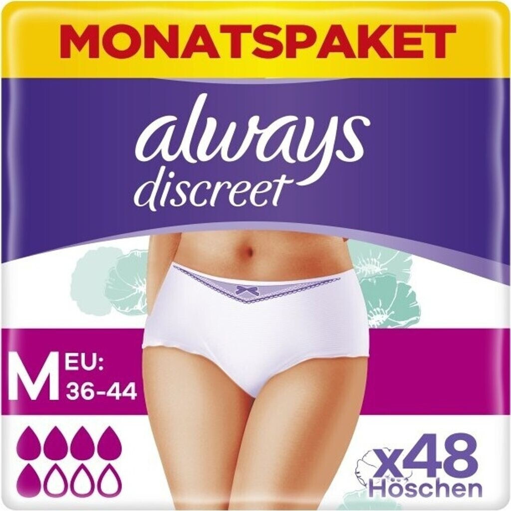 Always Discreet Pants Normal size M (4 x 12 pcs.)