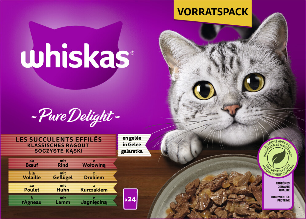 Whiskas Pâtée pour chat 24x85g Whiskas Pâtée pour chat 24x85g