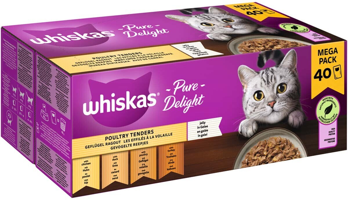Whiskas pure delight clearance