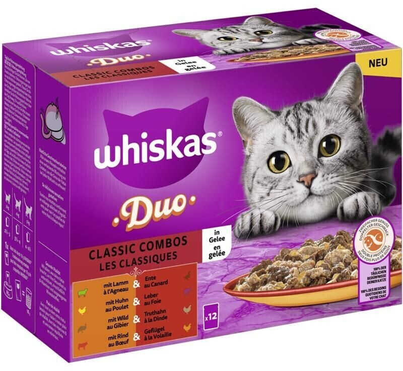 Whiskas Adult Duo Classic Combos in Jelly 12x85g