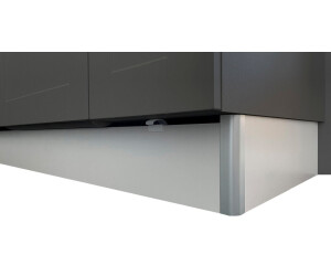Optifit Cara Küchenzeile 240 cm (ohne Elektrogeräte) grau-grau ab 1.299,99  € | Preisvergleich bei | Küchenzeilen ohne Geräte