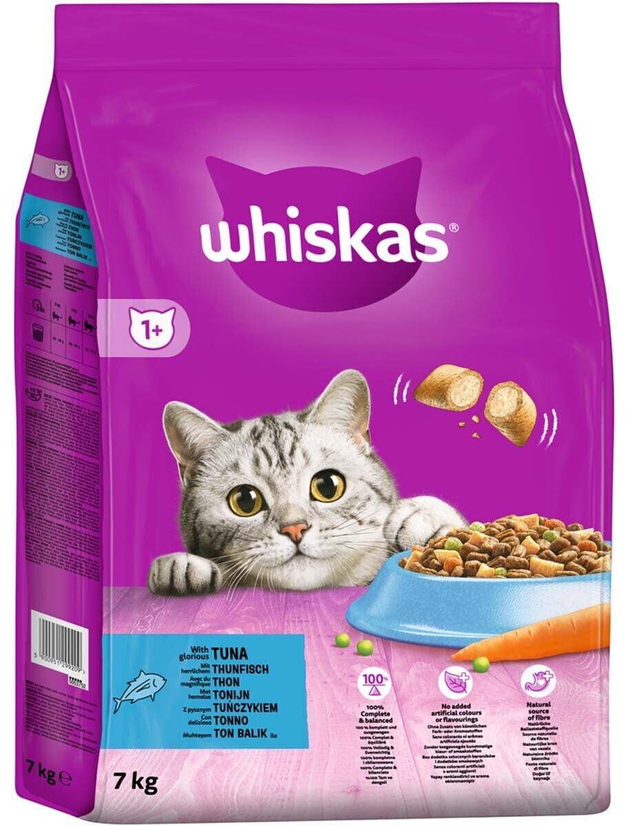 Whiskas Adult 1+ Tuna cat dry food 7kg