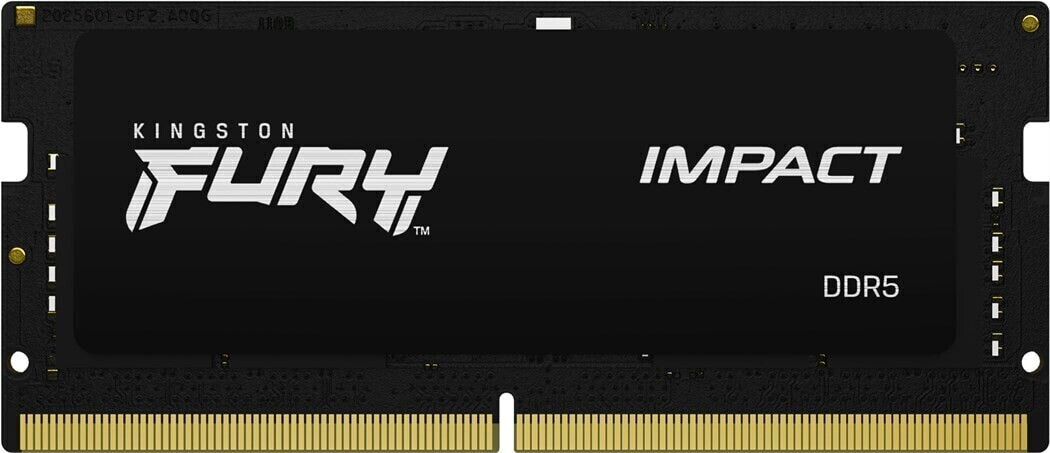 Kingston FURY Impact XMP 16 Go SO-DIMM DDR5-6000 ECC CL38 (KF560S38IB-16)