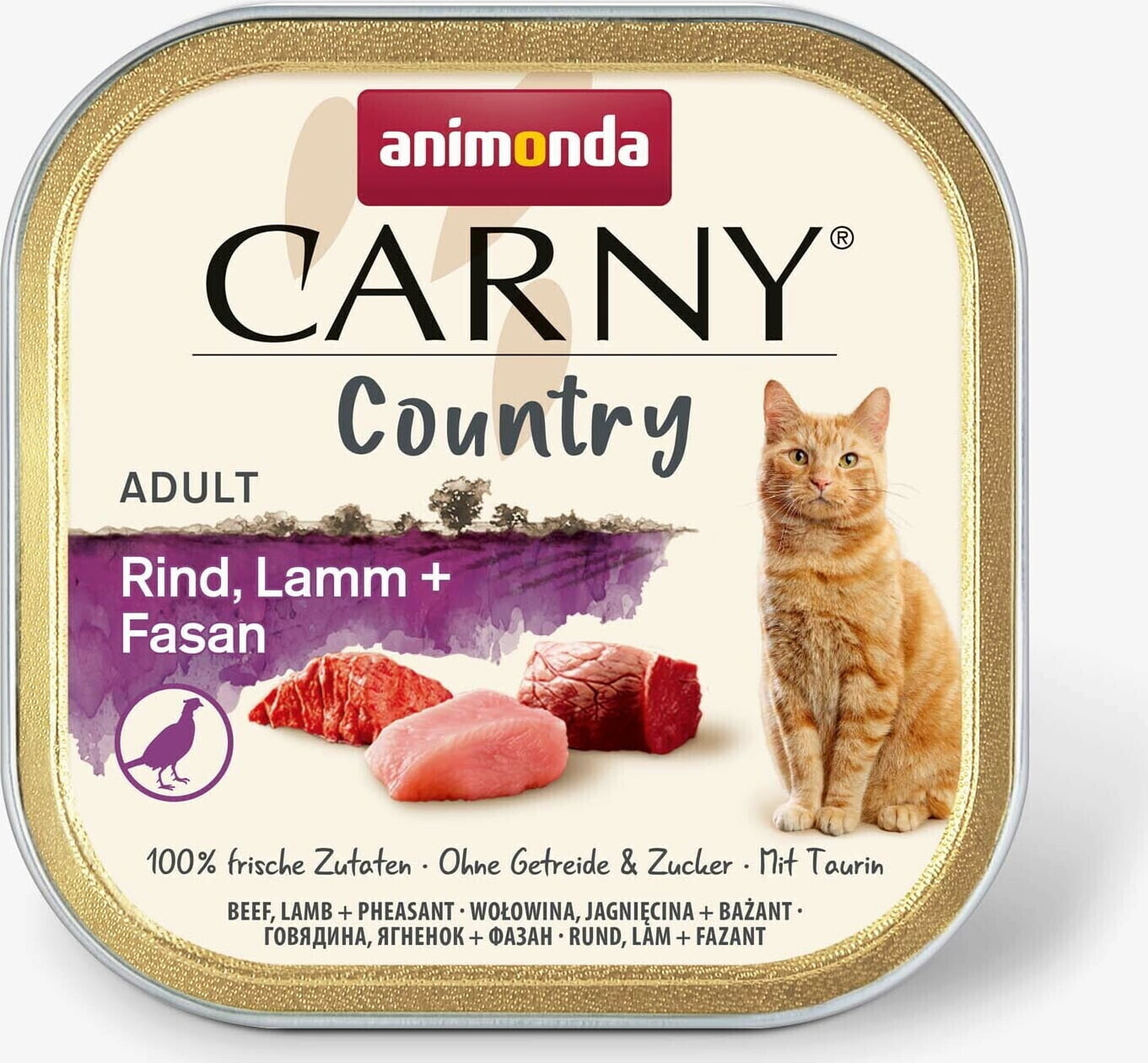 Animonda Carny Country Adult wet cat food Beef, Lamb + Pheasant 100g