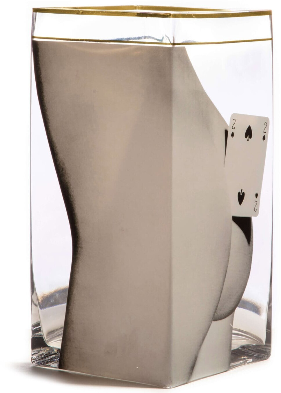 Seletti Two Of Spades 15cm Clear (14152)