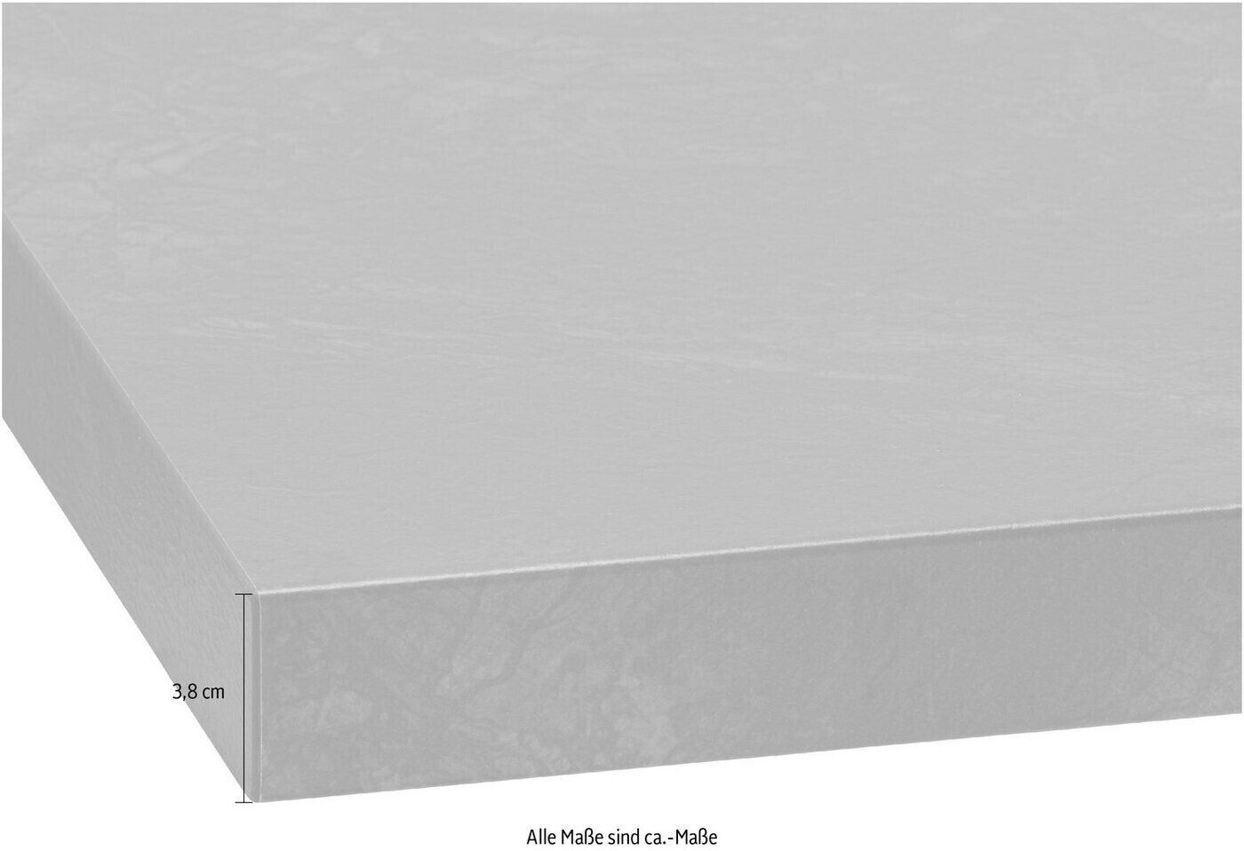 Wiho Küchen Arbeitsplatte Flexi 38mm stark betongrau ab 269,99 € |  Preisvergleich bei