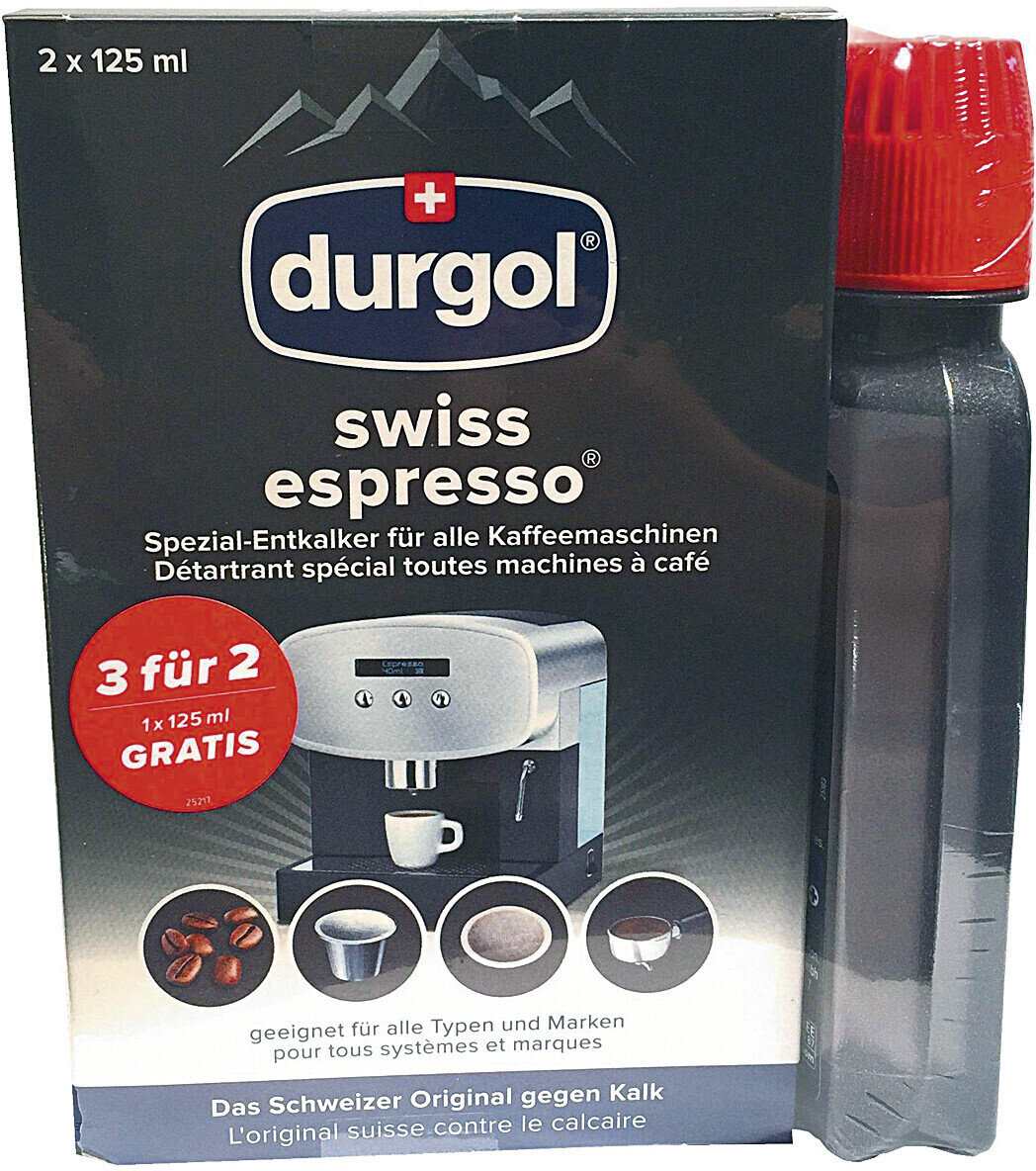 Détartrant pour machine à café - Swiss Espresso - 2 x 125 ml - DURGOL