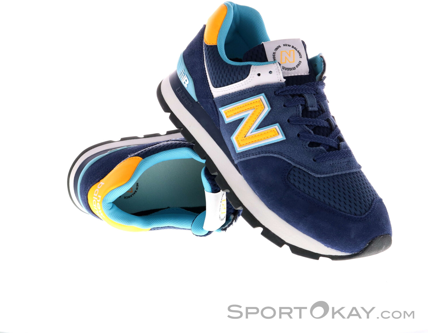 New balance 574 bleu jaune top