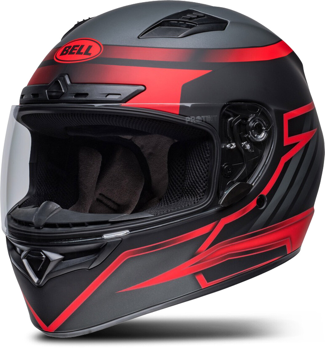 Bell Qualifier DLX Mips Raiser mat noir/rouge