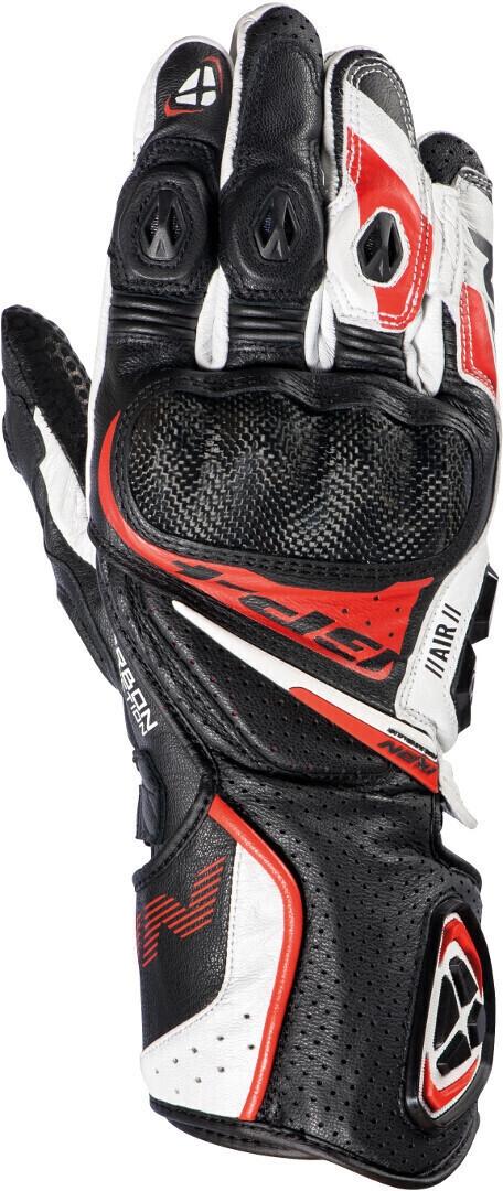 Photos - Motorcycle Gloves IXON GP4 Air Gloves black/white/red 
