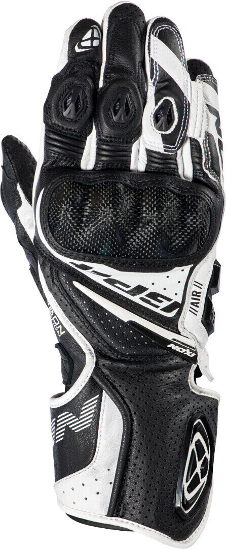 Photos - Motorcycle Gloves IXON GP4 Air Gloves black/white 