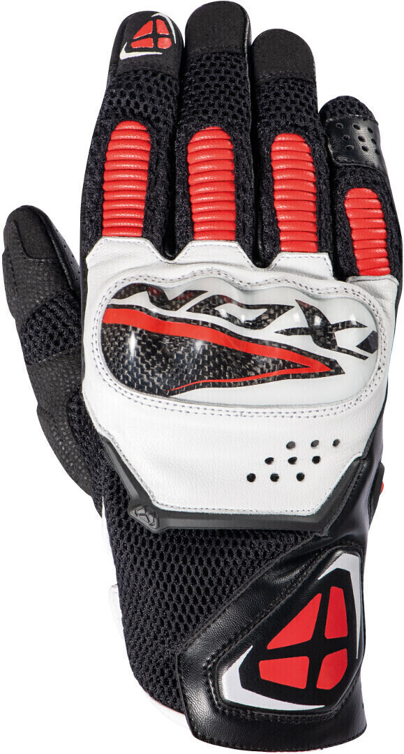 Photos - Motorcycle Gloves IXON RS4 Air Gloves black/white/red 