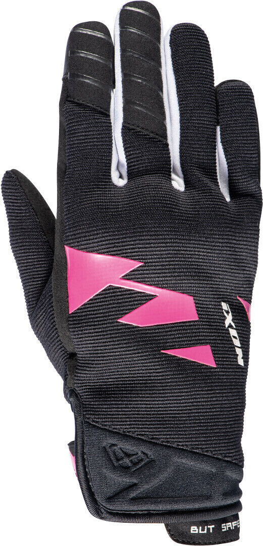 Photos - Motorcycle Gloves IXON MS Fever Lady Gloves black/white/pink 