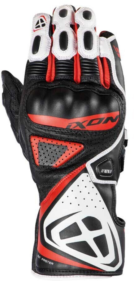 Photos - Motorcycle Gloves IXON GP5 Air Gloves black/white/red 