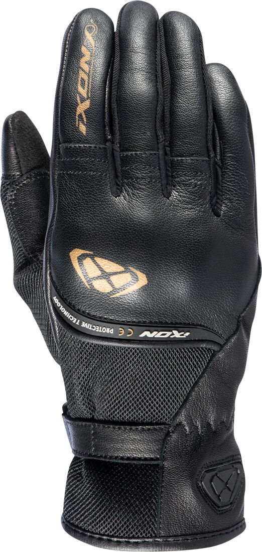 Photos - Motorcycle Gloves IXON Rs Shine 2 Lady Gloves black/gold 