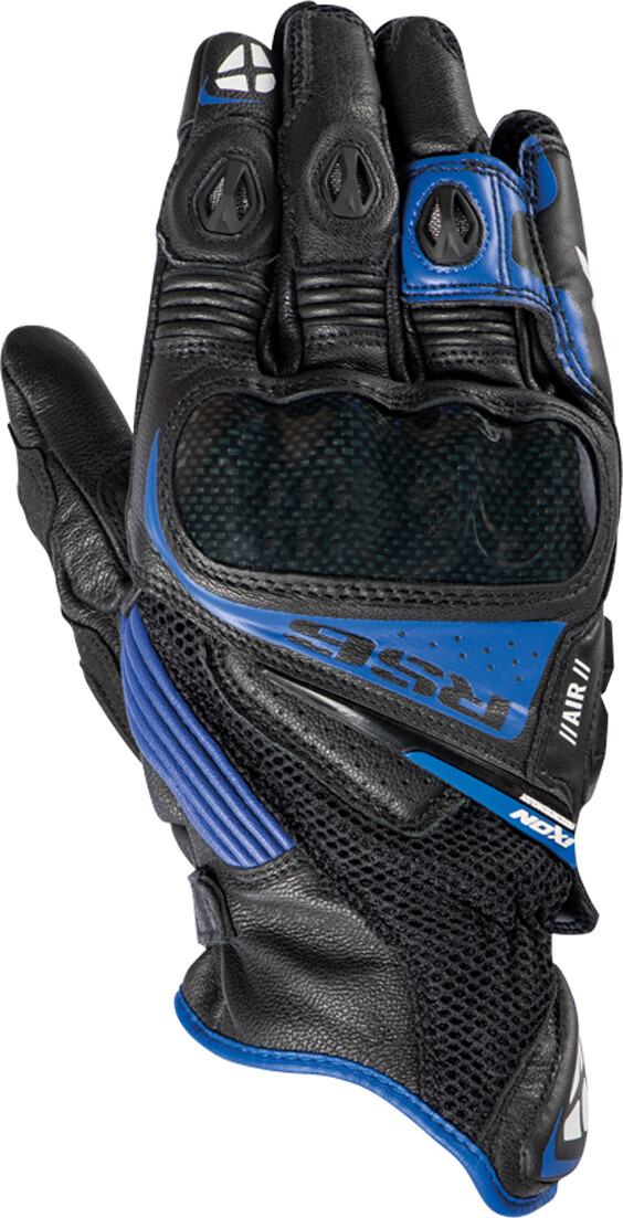 Photos - Motorcycle Gloves IXON RS6 Air Gloves black/white/blue 