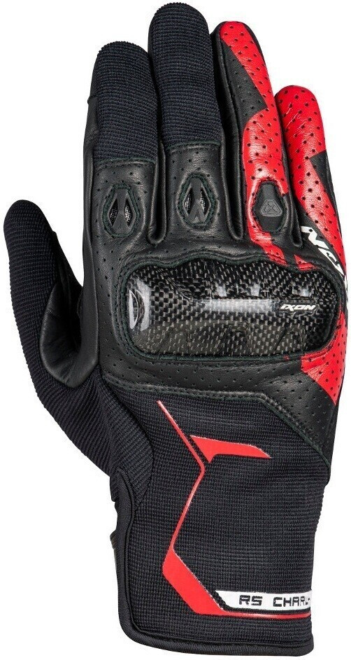 Photos - Motorcycle Gloves IXON RS Charly Gloves black/red 