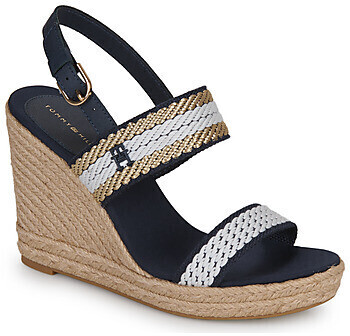 Tommy Hilfiger Golden Webbing Wedge FW0FW07089 Space Blue