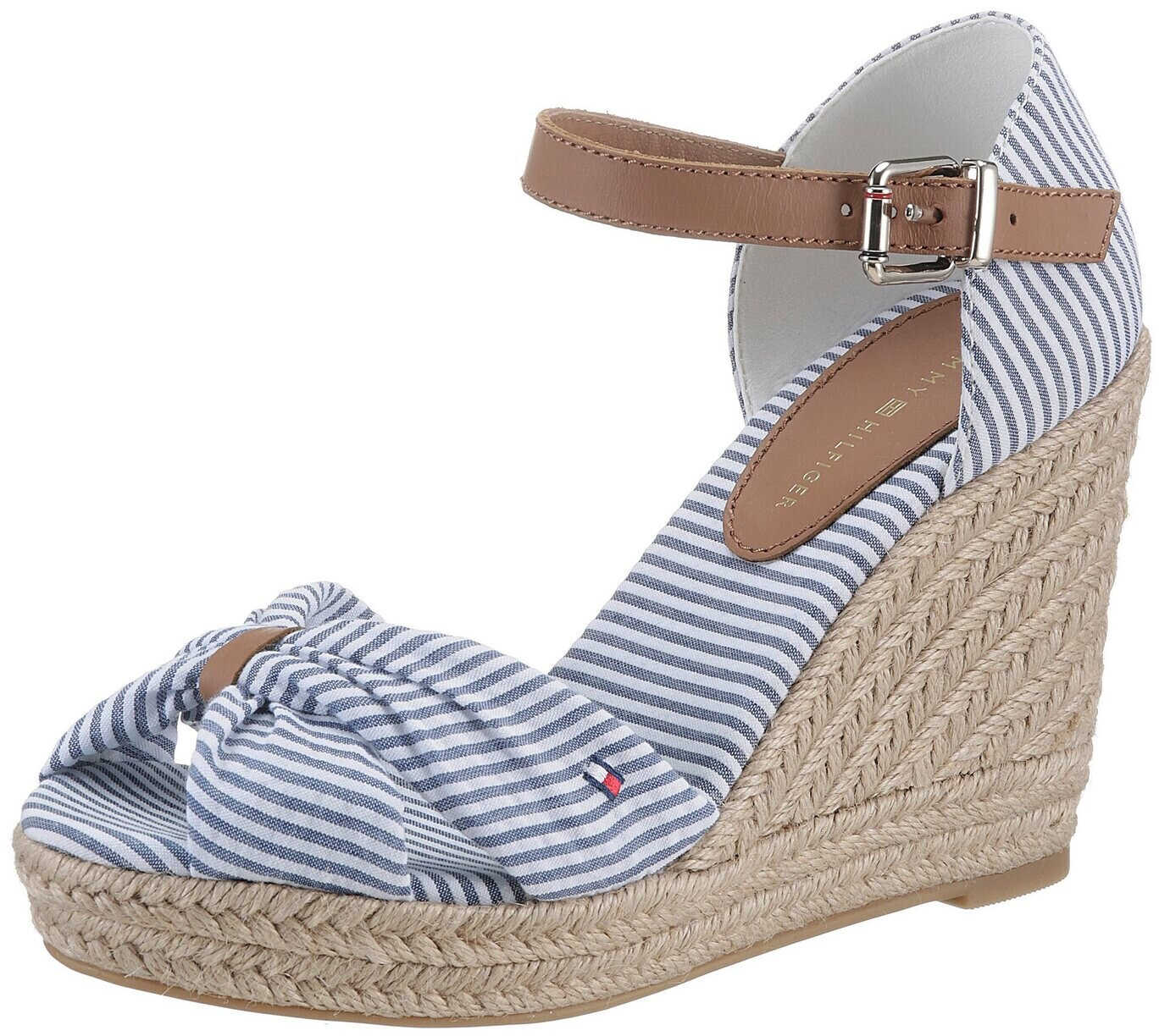 Tommy Hilfiger Basic Seersucker High Wedge FW0FW07160 Seersucker/Bluecoast