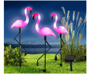 Preisvergleich (423908) 3-tlg. Gartenleuchten | International € Solar ab LED Flamingo 17,99 bei Haushalt