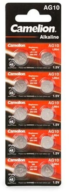 Camelion - Piles pour montre - 1,5 V - 68 mAh - Lr1130 / Ag10