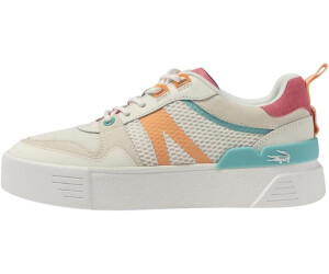 Lacoste white pink shoes best sale