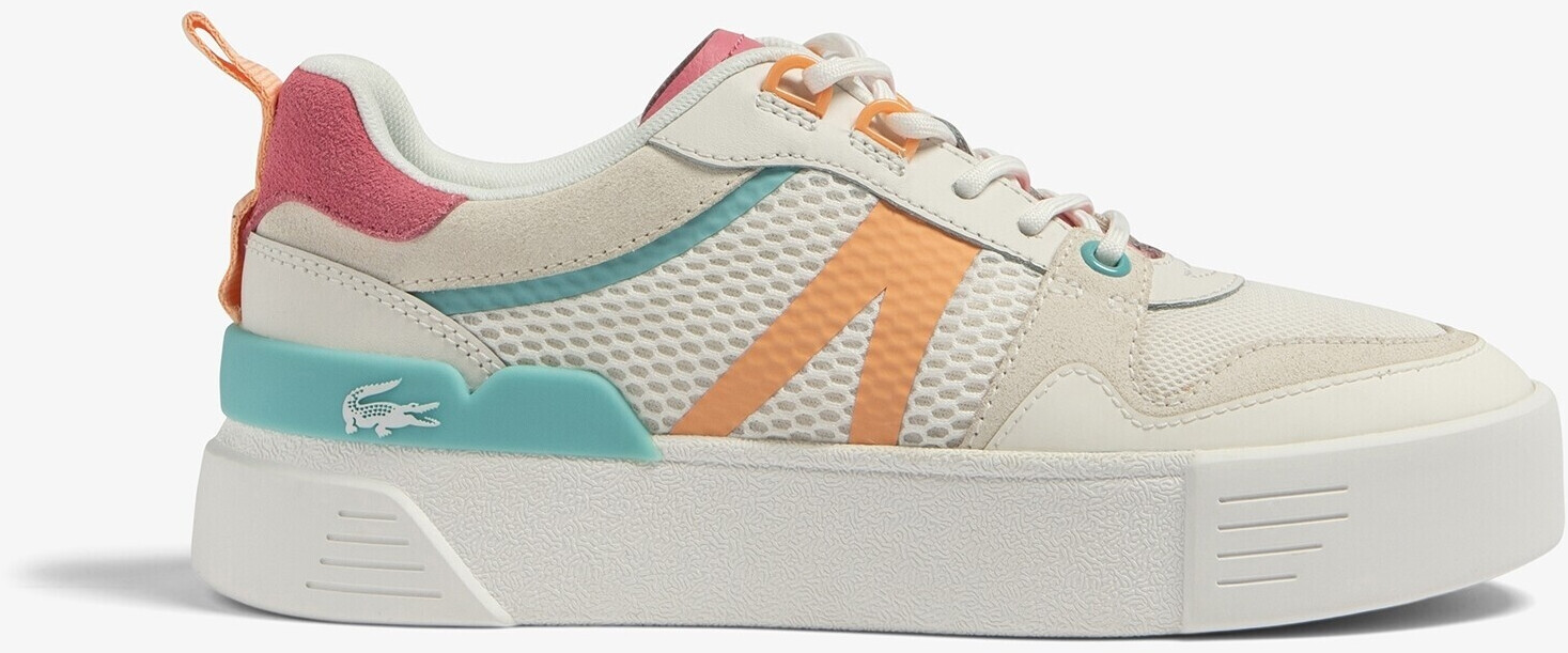 Lacoste L002 Heel Pop leather Women white pink ab 93 50