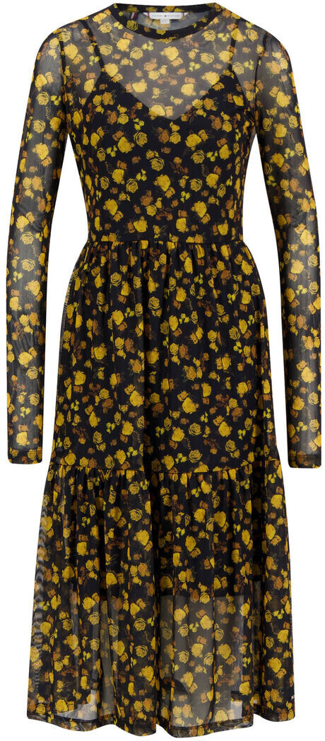 Tommy Hilfiger Floral Mesh Midi Dress (WW0WW37103) frosted floral ditsy