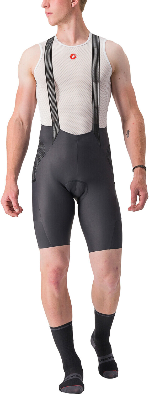 Short à Bavoir Cycliste Castelli Homme – XXXL Bleu, Rembourré, Fabriqué En Italie
