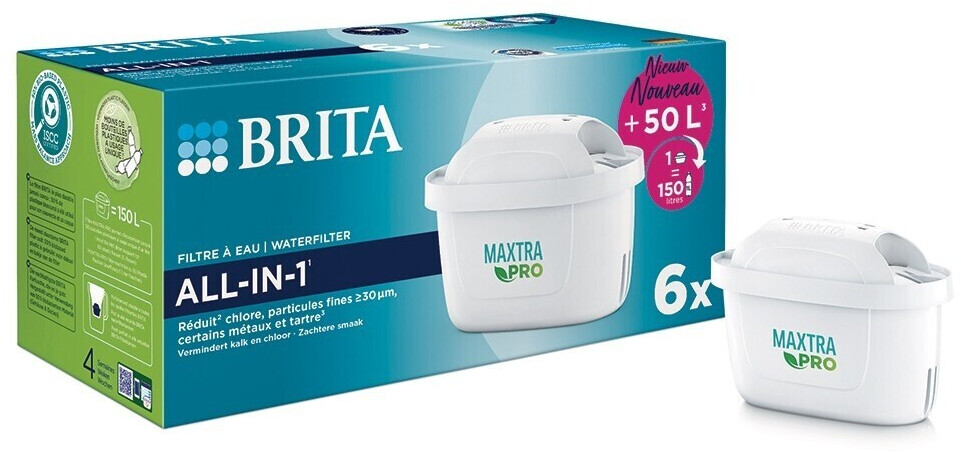 Acheter en ligne BRITA Carafe filtrante Flow XXL incl. 1 cartouche MAXTRA  PRO All-in-1 (5.2 l, Bleu) à bons prix et en toute sécurité 