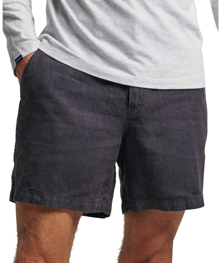 Superdry Studios Overdyed Linen Shorts M7110390A blue graphite ab 33 00 Preisvergleich bei idealo