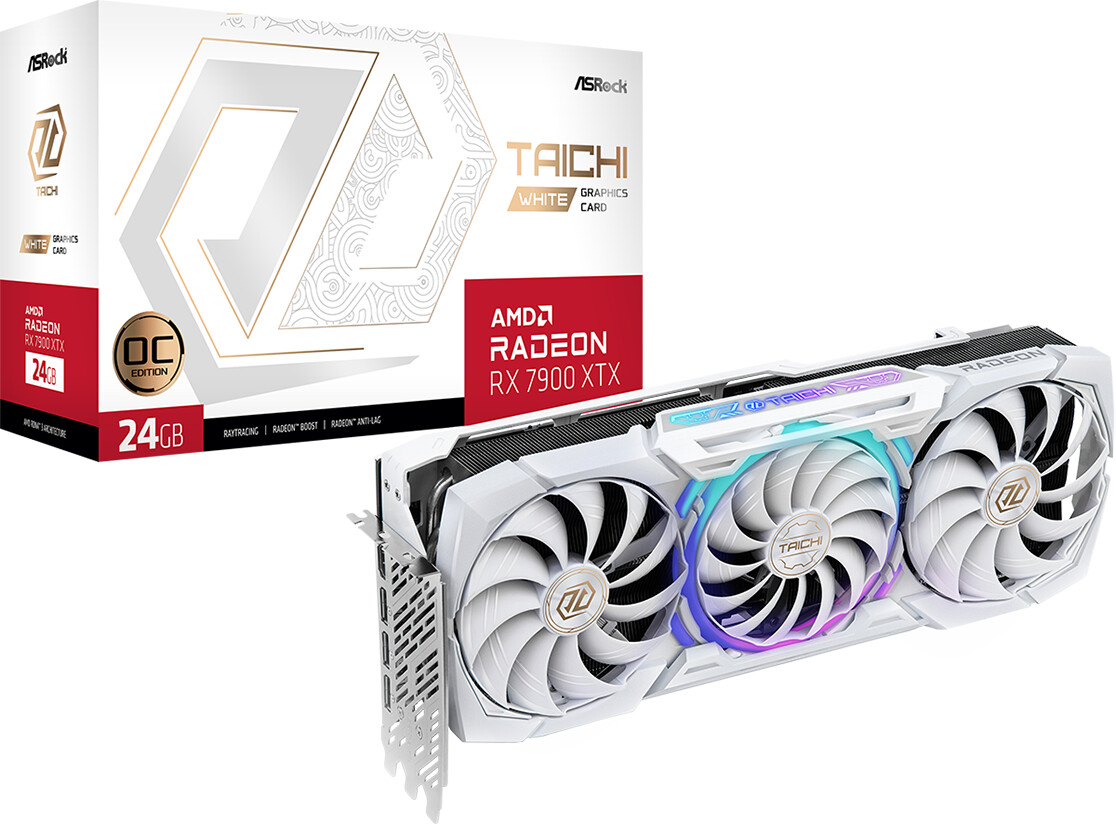 ASRock Radeon RX 7900 XTX Taichi White OC 24G
