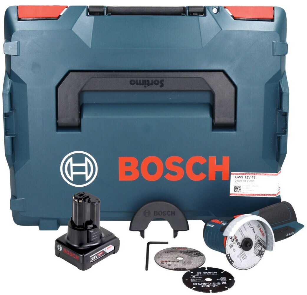 Bosch GWS 12V-76 Professional (1 x 6,0 Ah + L-Boxx) ab 190,61 ...
