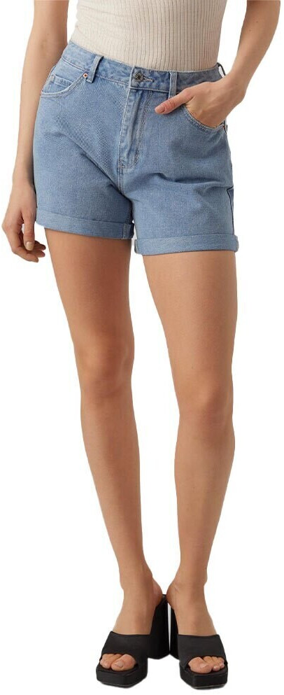 Vero Moda Zuri Loose Fit Mix High Waist Shorts (10279493) light blue denim