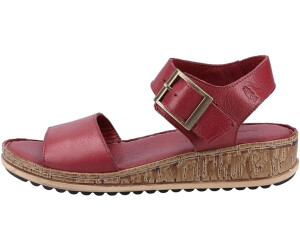 Buy Hush Puppies Ellie Leather Wedges dark red from 53.92 Today