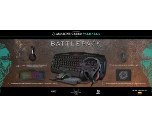 L33T - Pack Gamer Assassin's Creed Valhalla 4-en-1 (Clavier, Souris, Casque, Tapis)