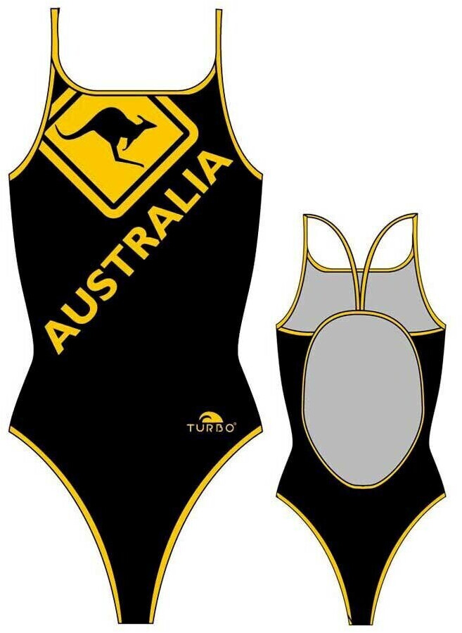 Turbo Australia Kangaroo Signal Swimsuit (891872-0901) black