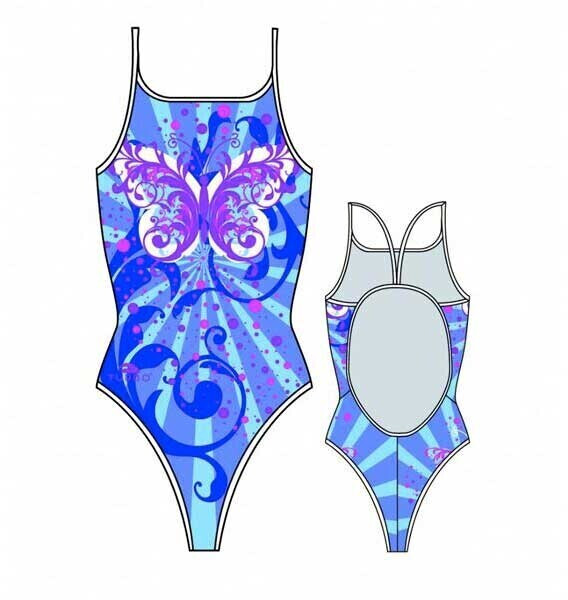 Turbo Butterfly Star Swimsuit (893992-0011) blue