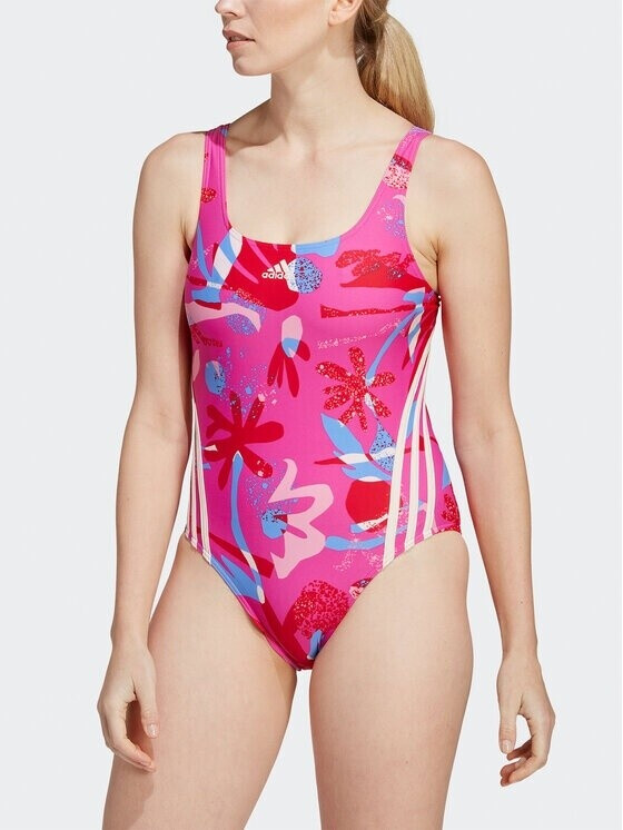 Adidas Floral 3-Stripes Swimsuit (IB5995) Lucid Fuchsia/Wonder Quartz