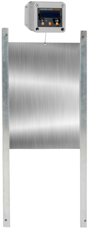 IDMarket Porte automatique poulailler programmable heure et luminosité extérieure 33 x 50 cm (14515)