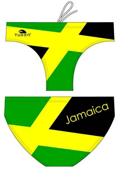 Turbo Jamaica Swimming Brief (79086-0105) green/yellow/black