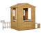 Outsunny Outdoor Playhouse w/ Fence and Serving Station