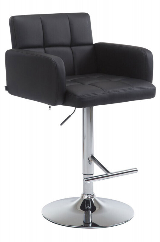 CLP Bar stool Los Angeles imitation leather black